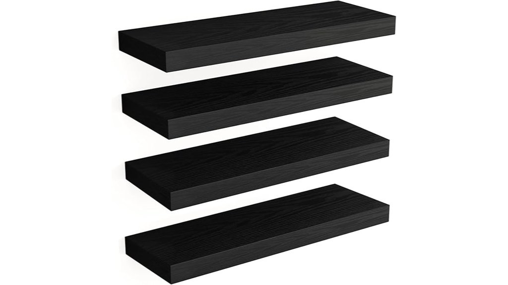 floating wall mounted shelves 15 8 inches