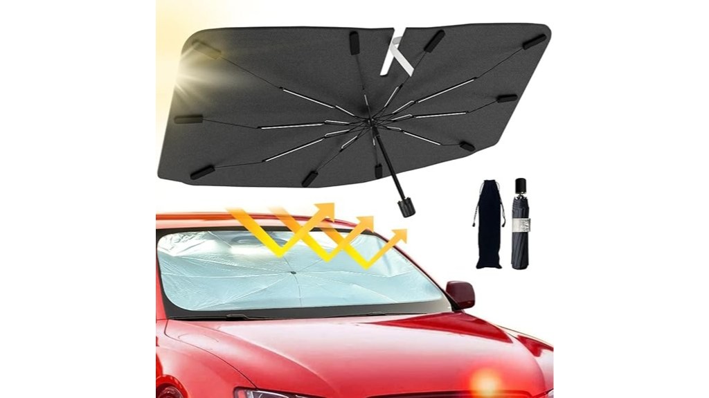 foldable car sun shade umbrella