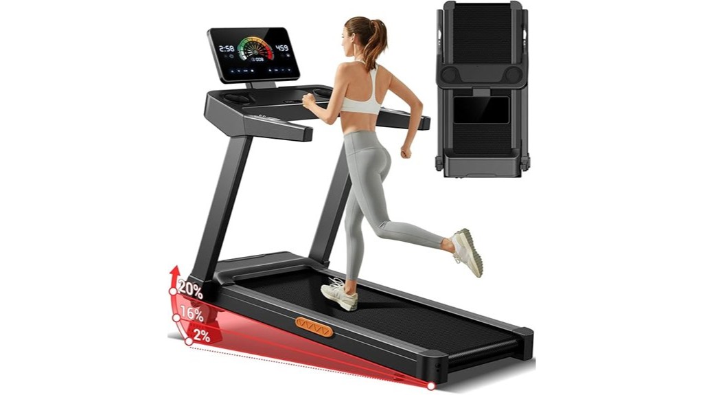foldable compact home treadmill