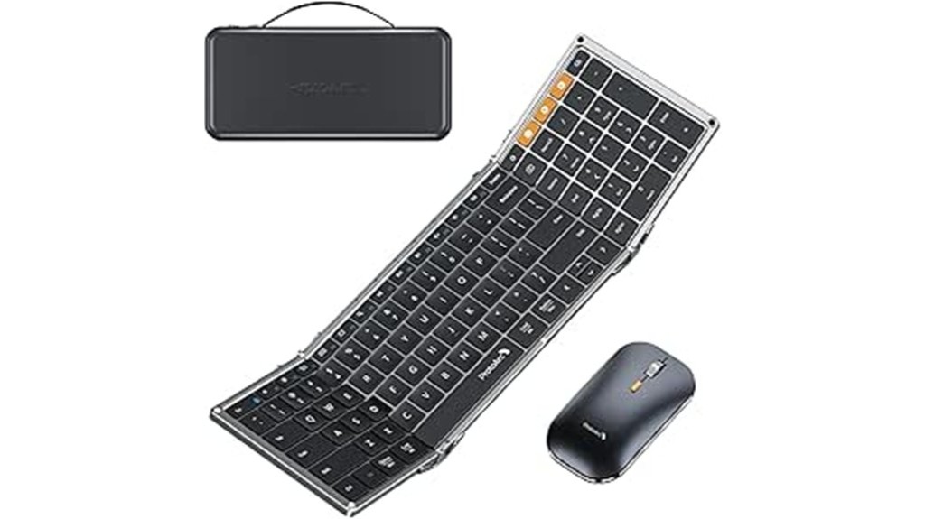 foldable keyboard mouse combo