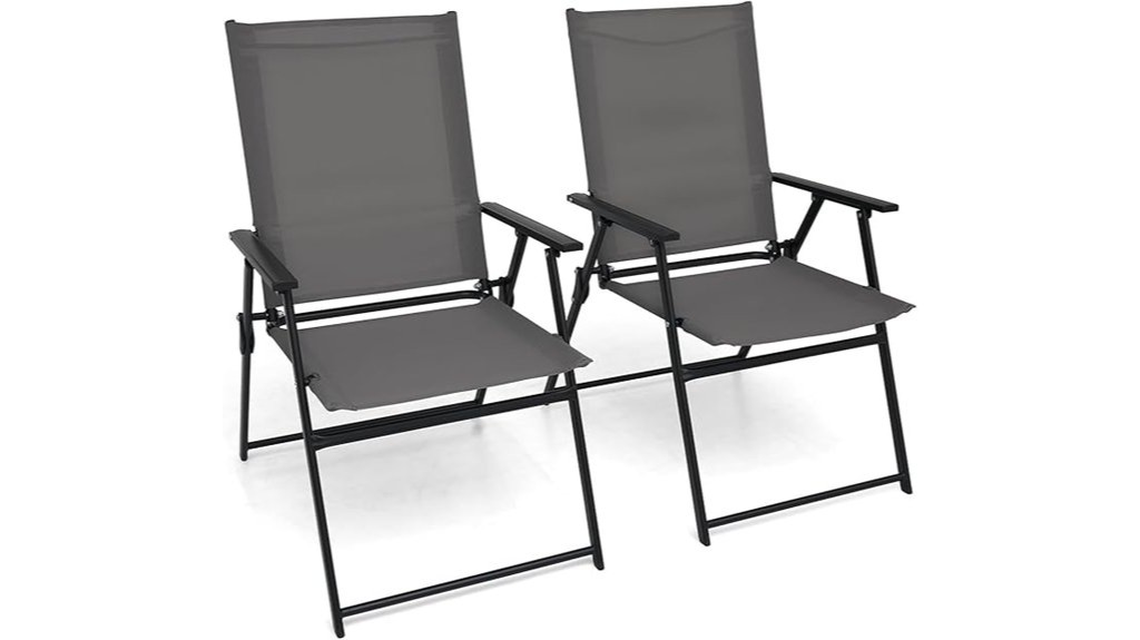 foldable outdoor dining chairs set
