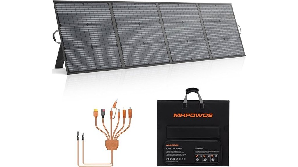 foldable portable monocrystalline solar power panels
