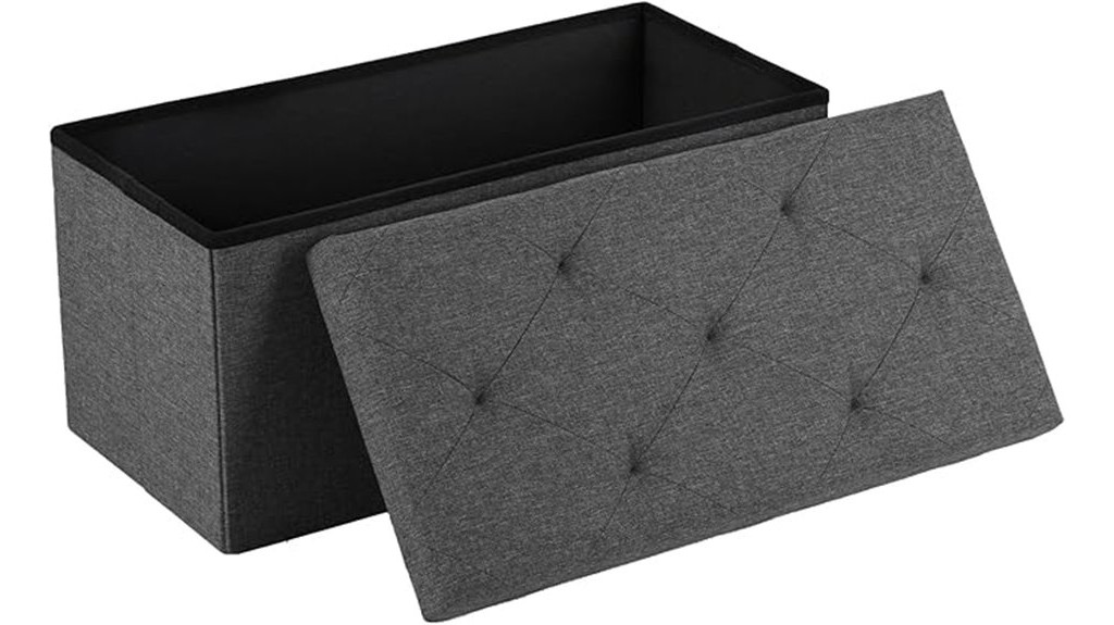 foldable storage bench ottoman