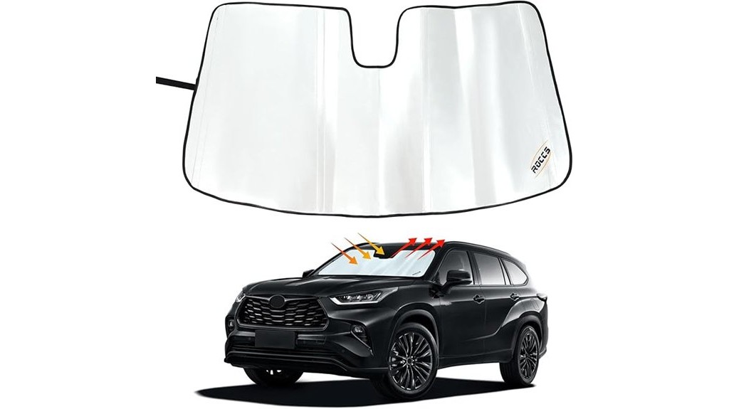 foldable windshield sun shade highlander