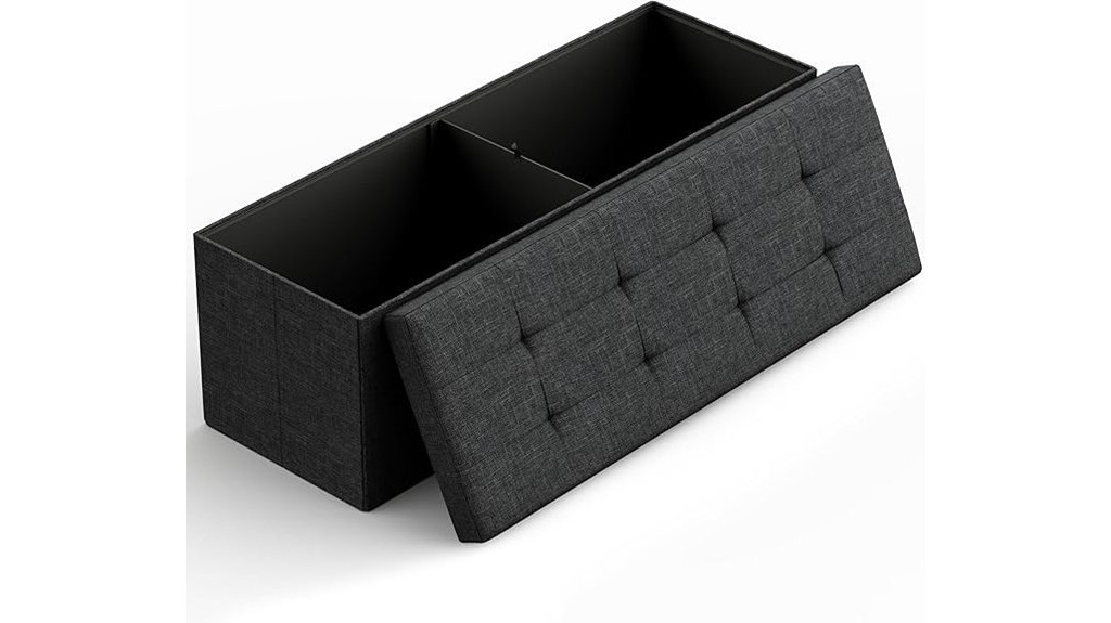 folding storage ottoman bench