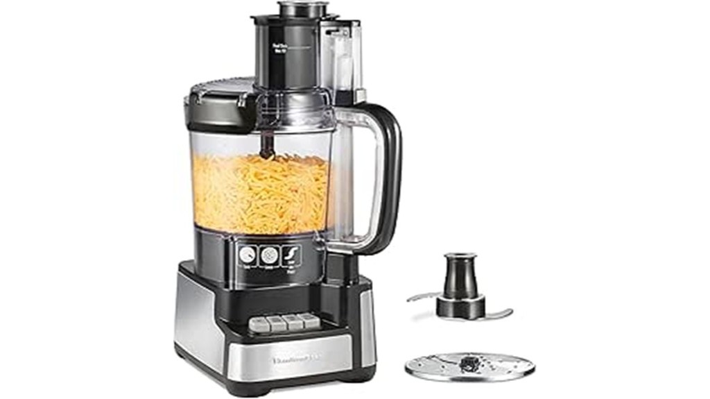 food processor with stacking