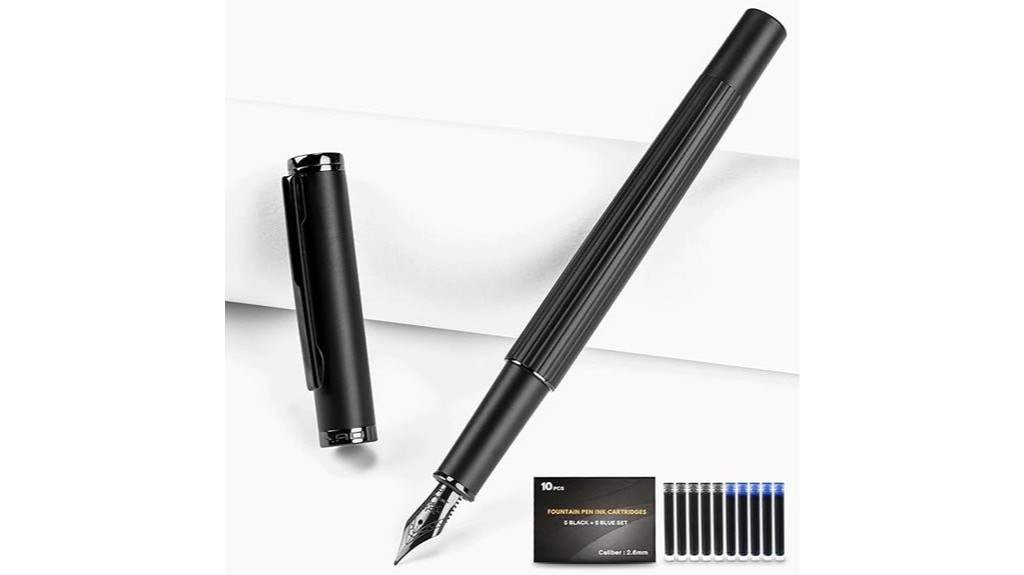 fountain pen with ink accessories
