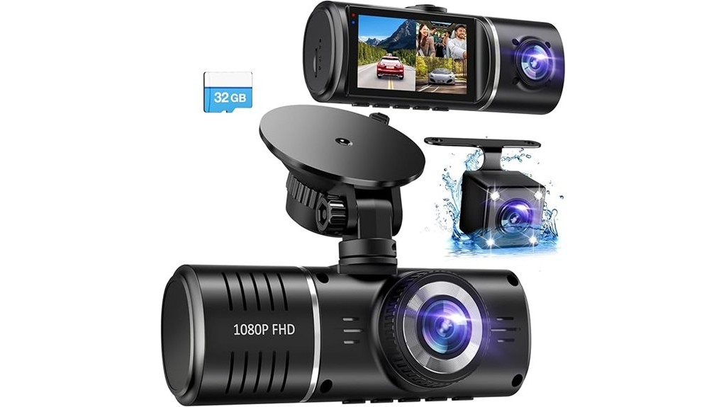 front and rear dash camera