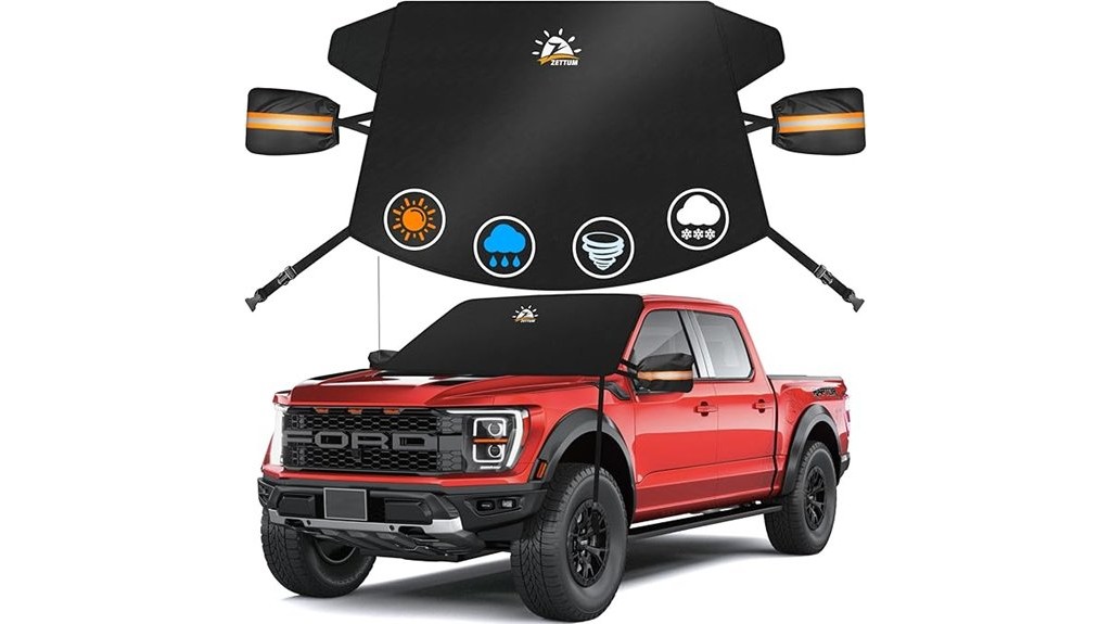 frost resistant windshield protection cover