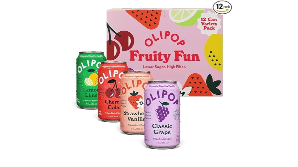 fruity prebiotic soda variety