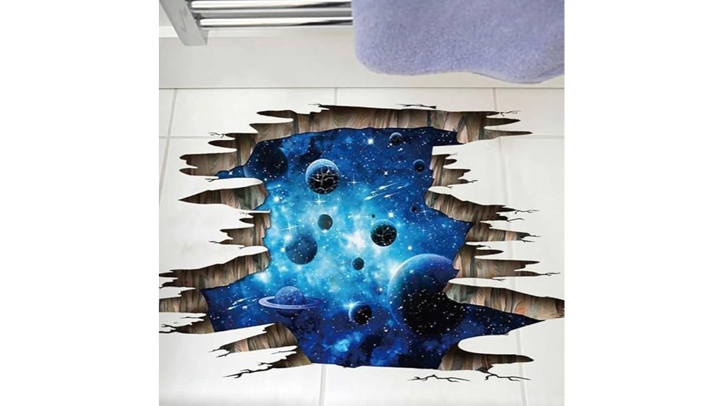 galaxy floor wall decal