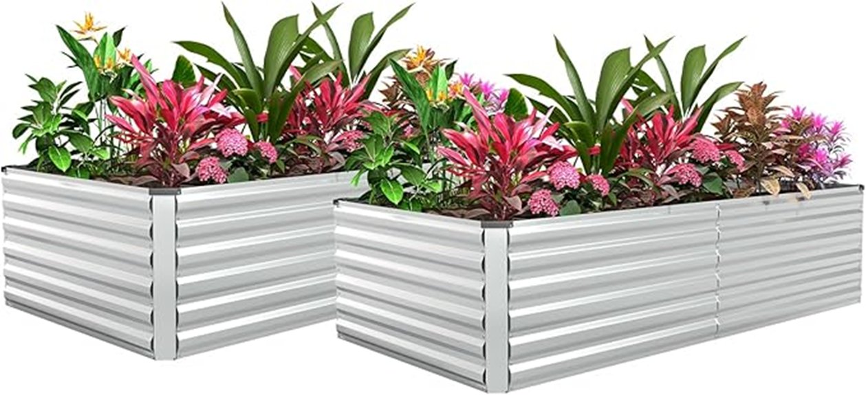 galvanized raised garden bed capacity