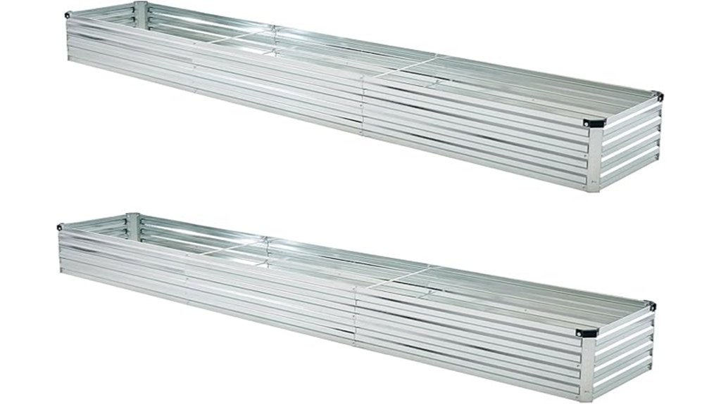 galvanized raised garden bed planter