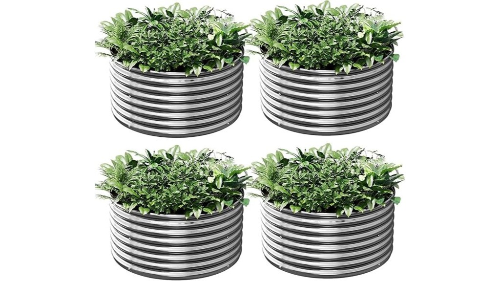 galvanized raised garden vegetable beds
