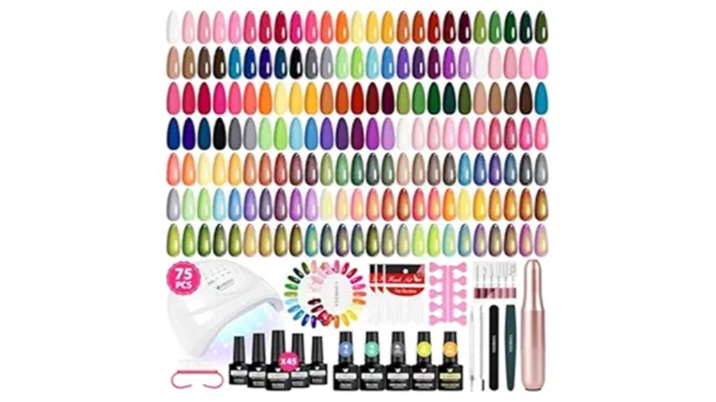 gel nail polish with accessories