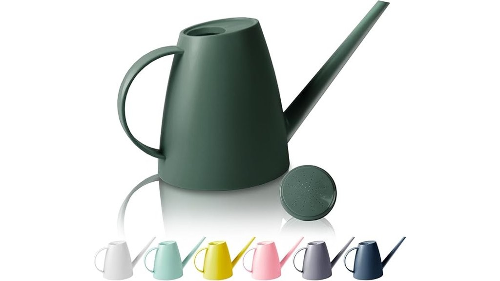 half gallon dark green watering can