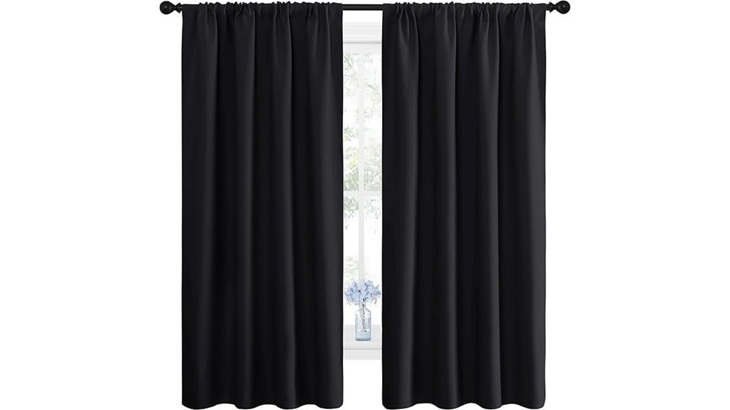 halloween black blackout curtains