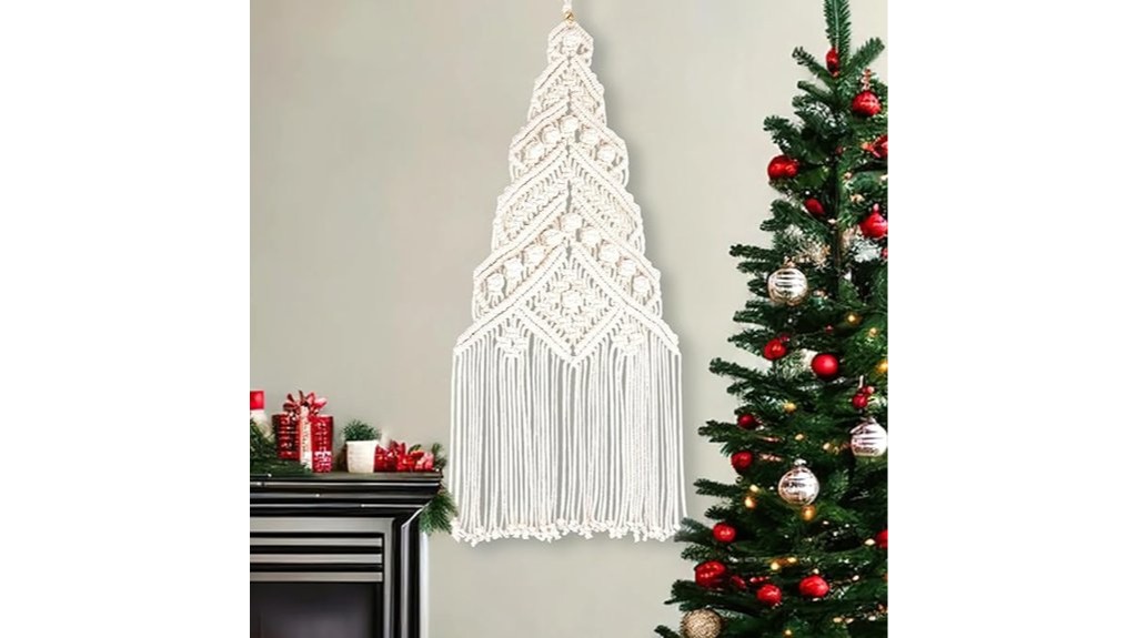 handmade decorative wall macrame christmas