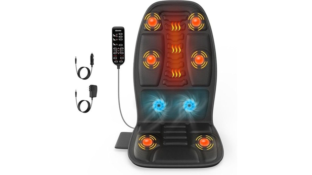 heated cooling massage seat cushion