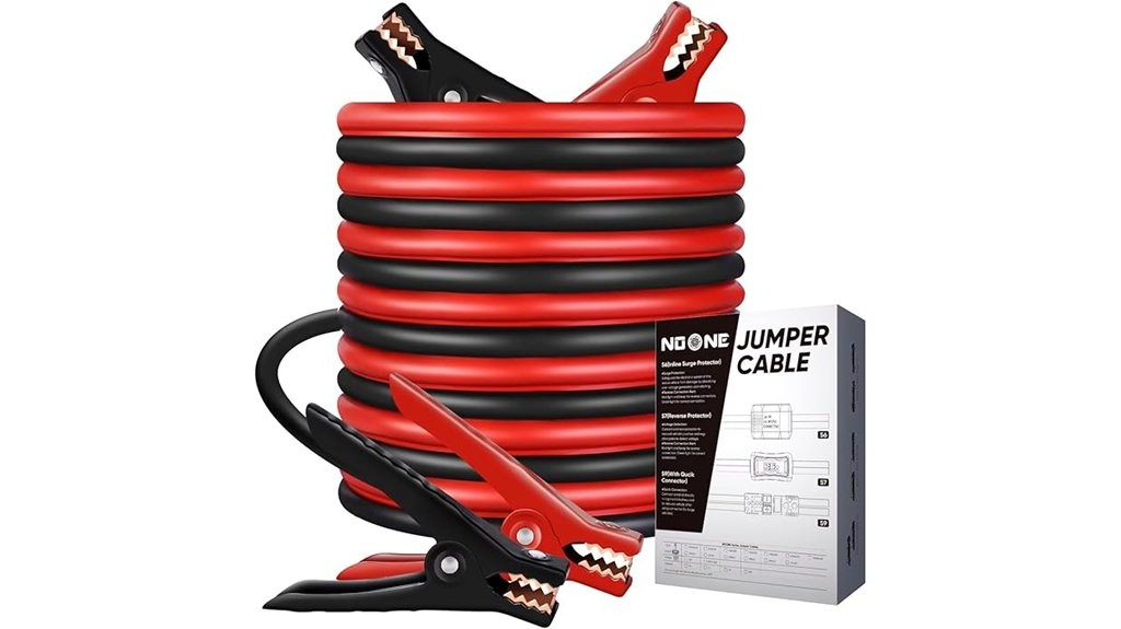 heavy duty automotive booster jumper cables