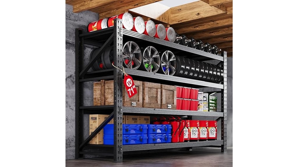 heavy duty garage shelving