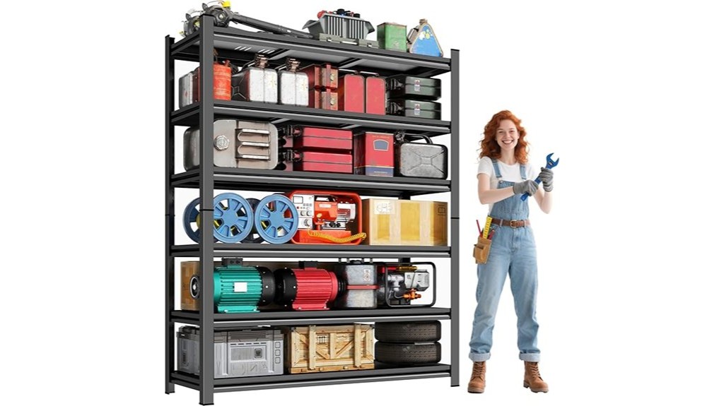 heavy duty garage shelving unit