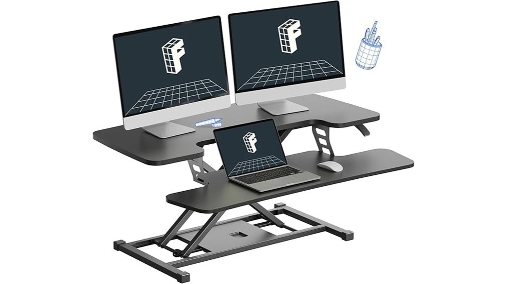 height adjustable standing desk