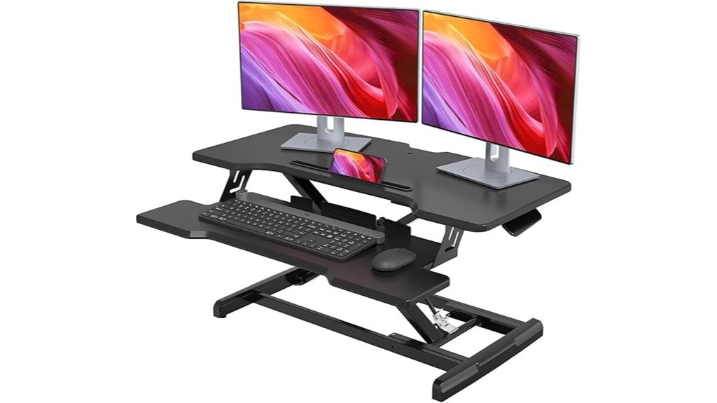 height adjustable standing desk