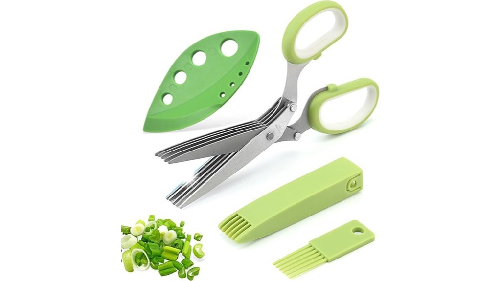 herb cutting scissors with blades
