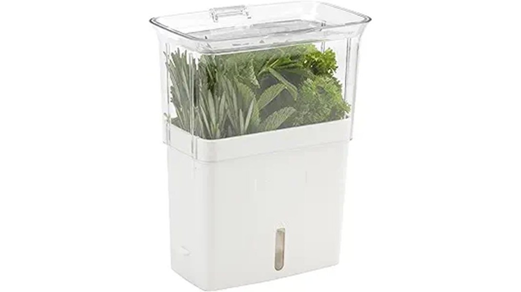 herb storage container for refrigerator