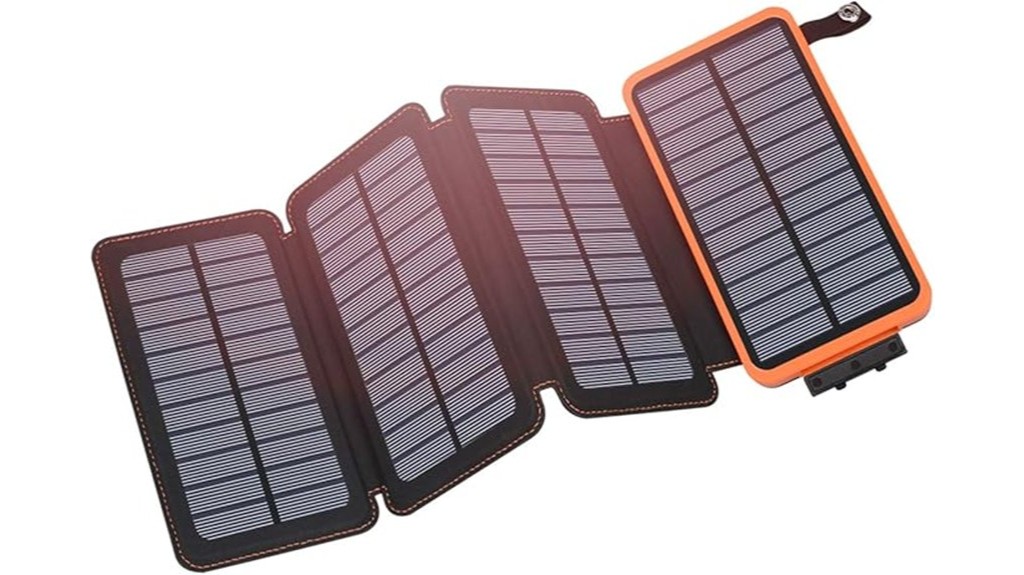 high capacity solar charging power bank