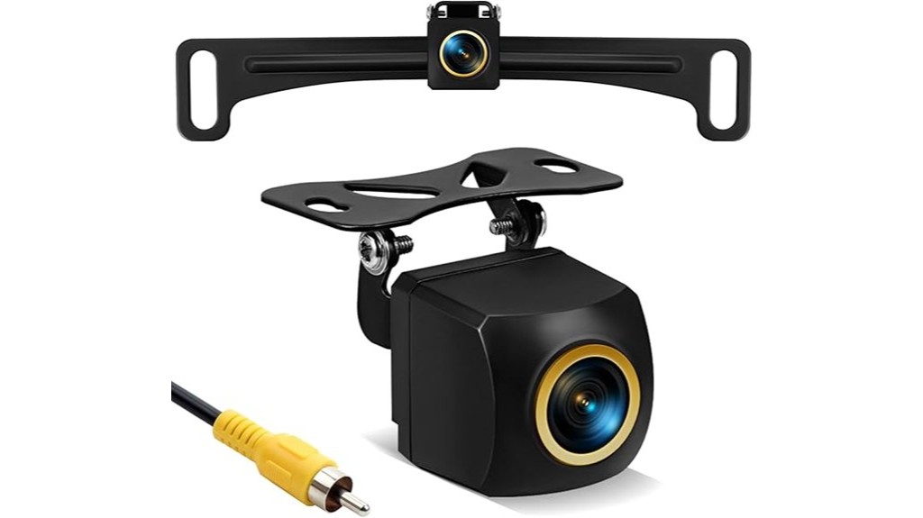 high definition rear mounted license plate camera