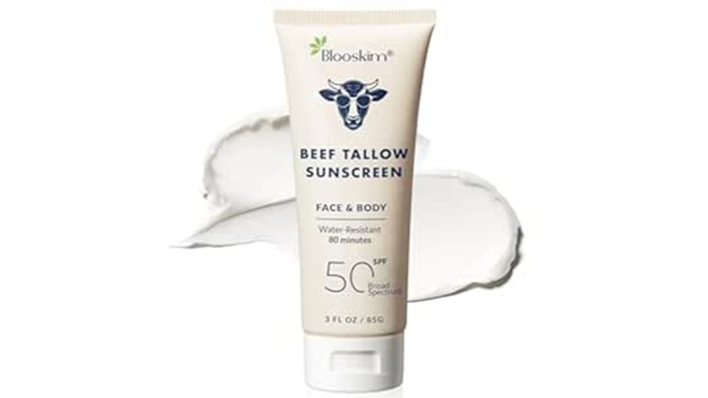 high spf tallow based sunscreen