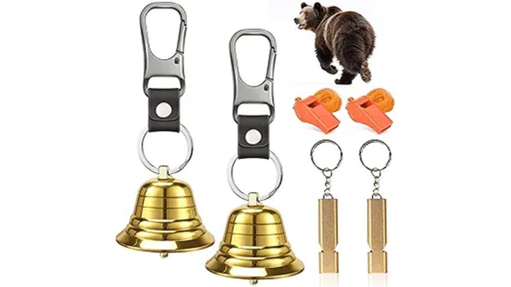 hiking camping biking bear bell set