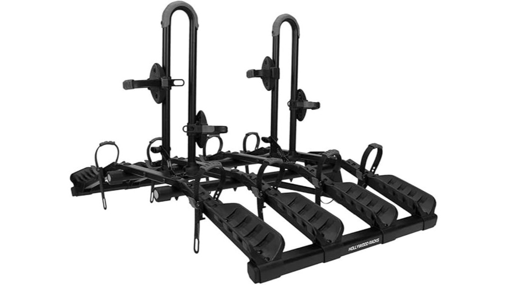 hitch mounted bike rack for four bikes