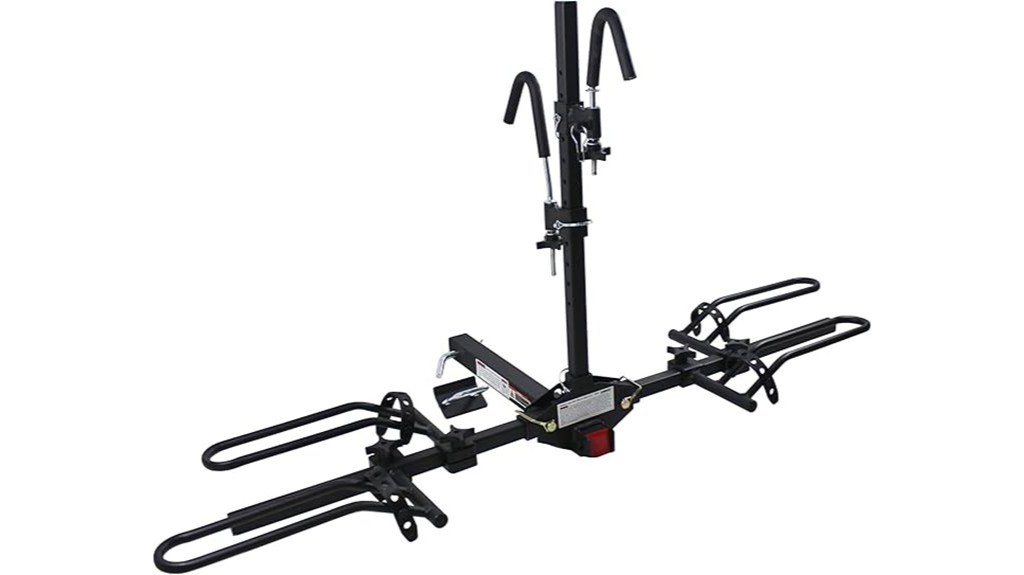 hitch mounted bike rack platform