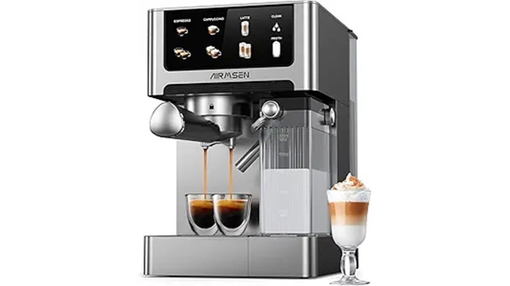 home espresso with milk frother