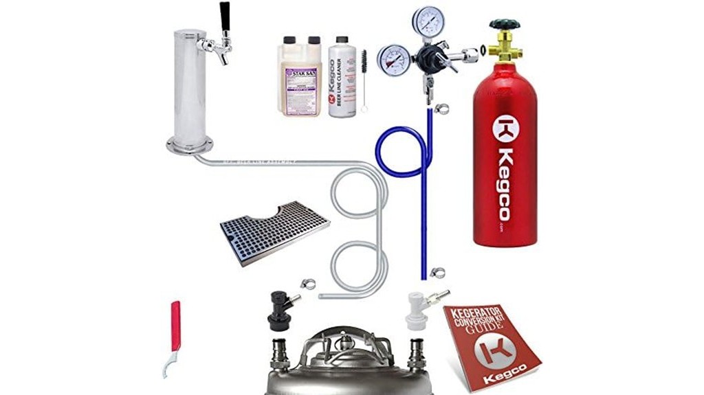 homebrew kegerator conversion kit with co2