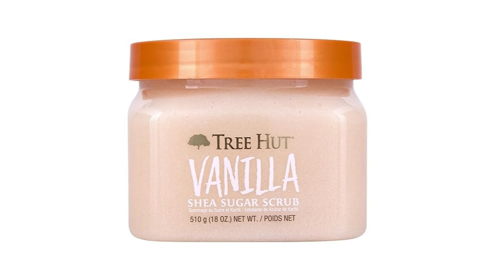 hydrating vanilla shea sugar exfoliating