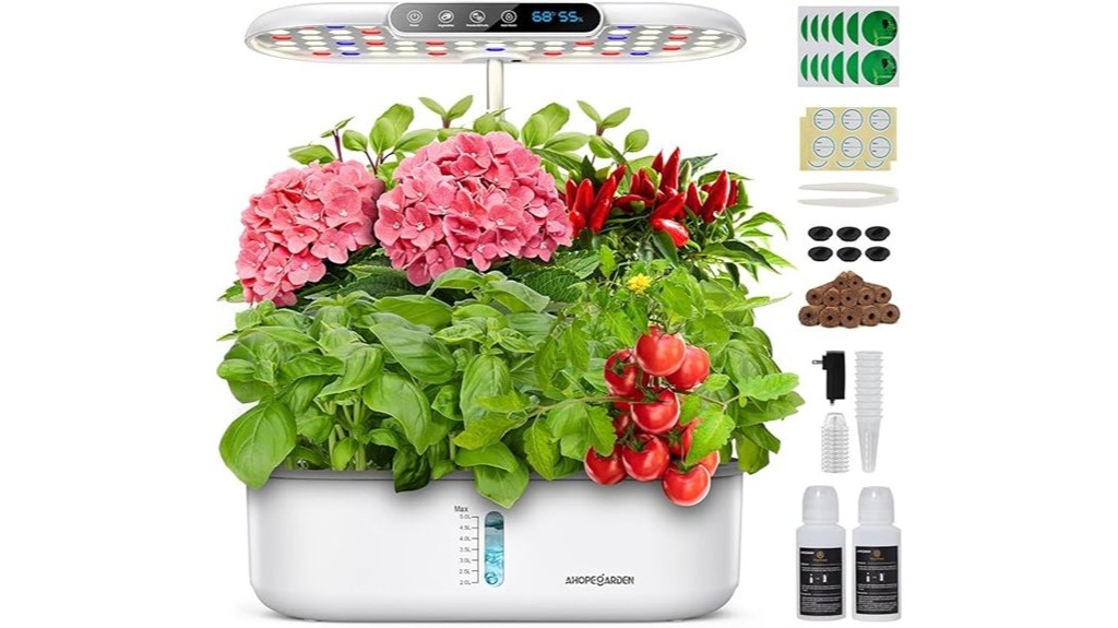 hydroponic indoor herb gardening system