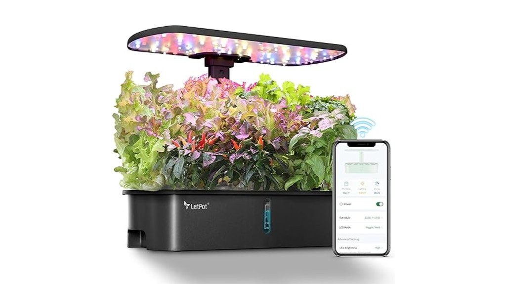 hydroponics growing system black