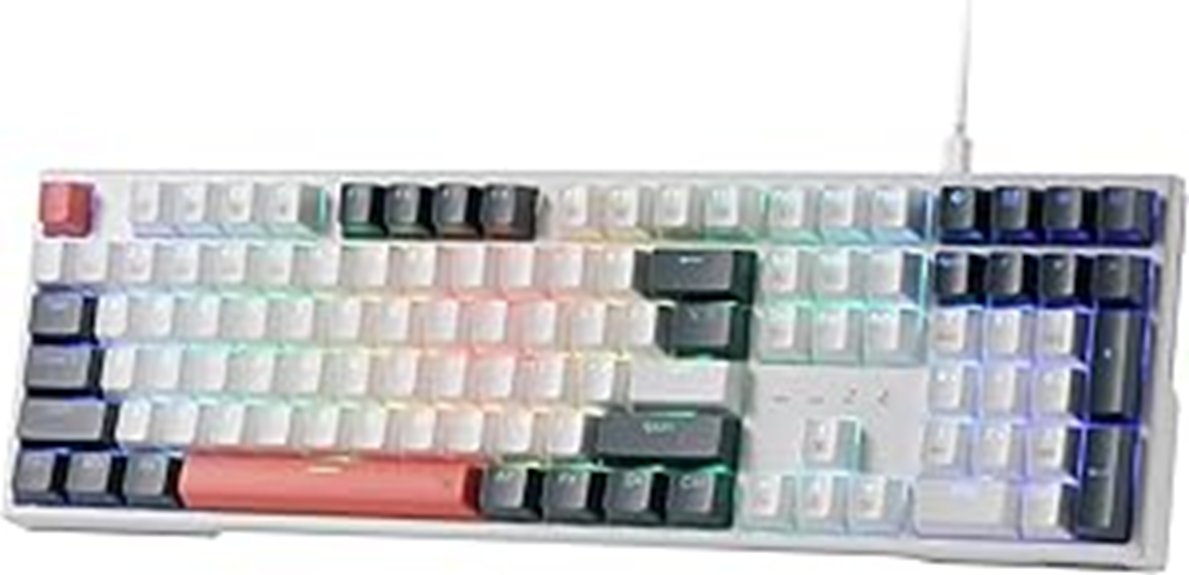 illuminated gaming keyboard with multimedia controls