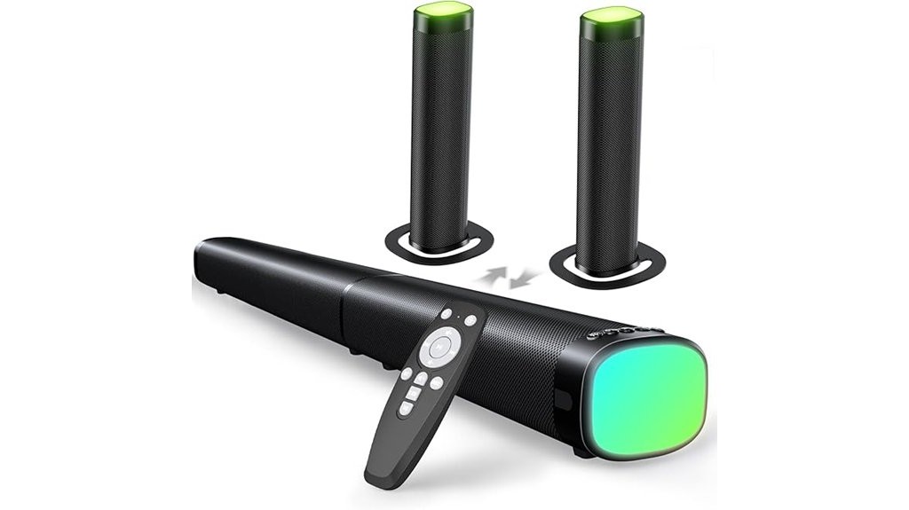 illuminating surround sound smart tv accessory