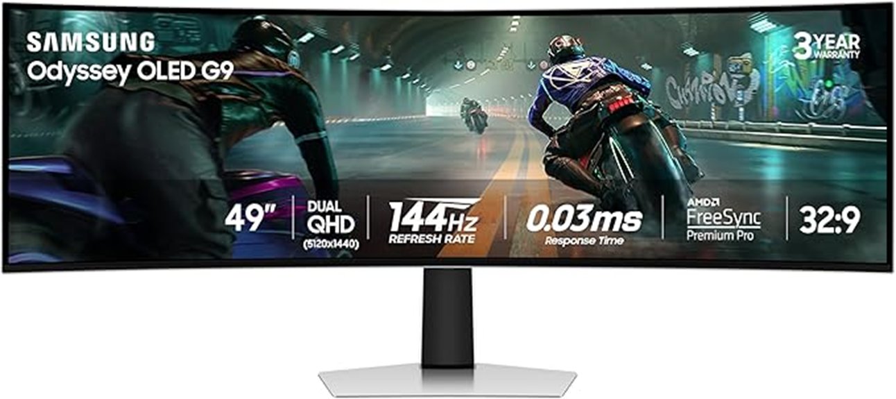 immersive curved oled gaming experience