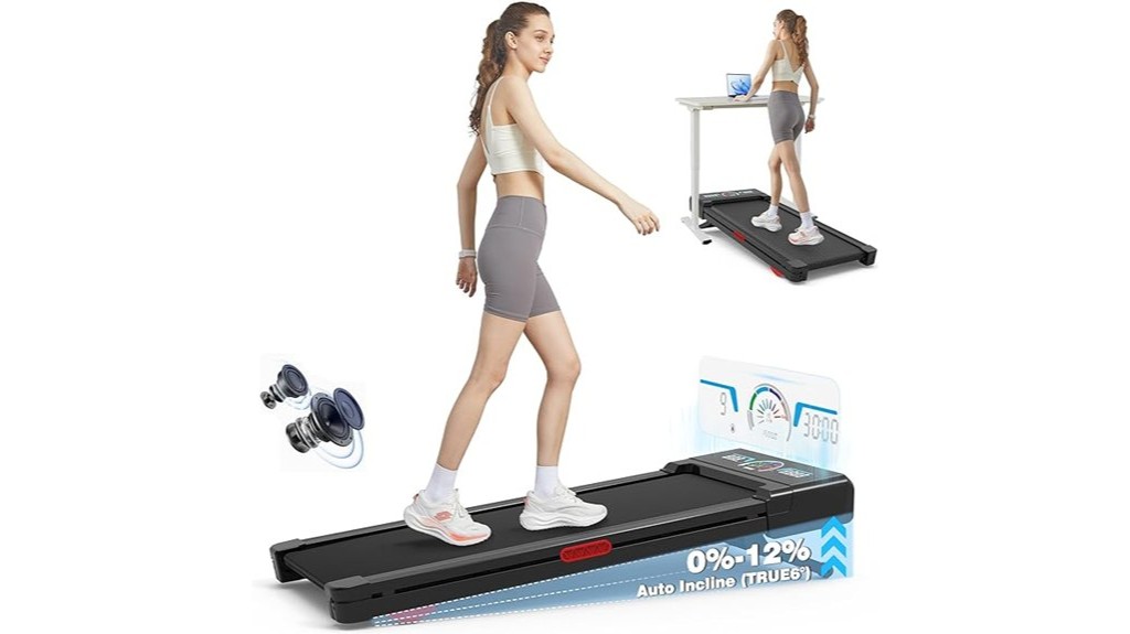 inclined compact treadmill for hiking