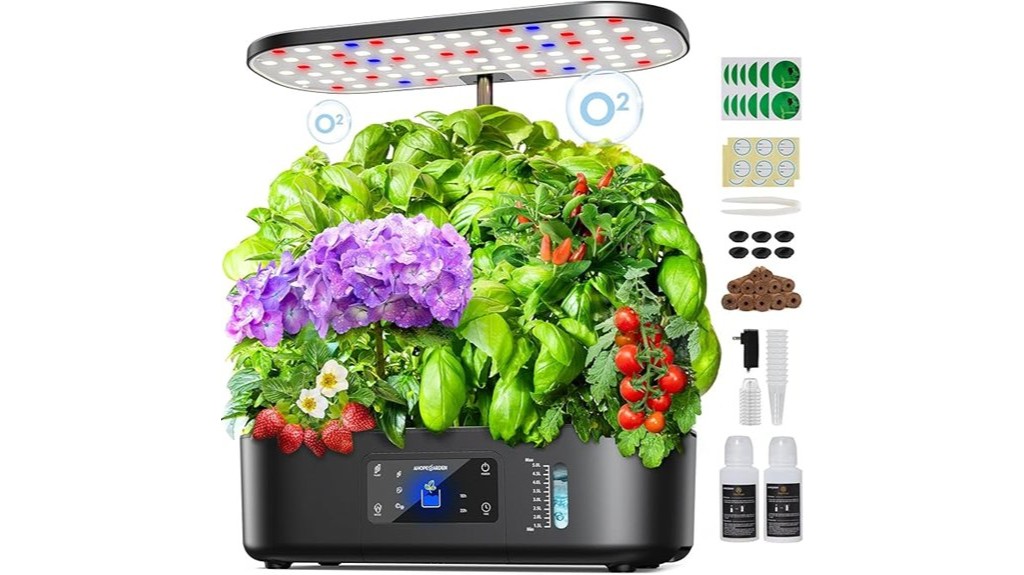 indoor hydroponic herb garden system