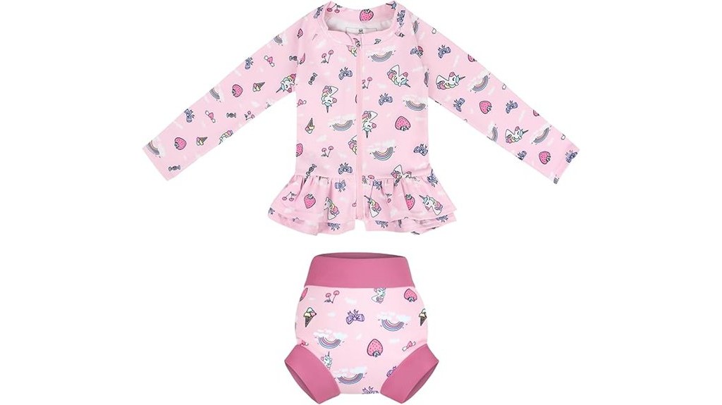 infant swim gear and diapers