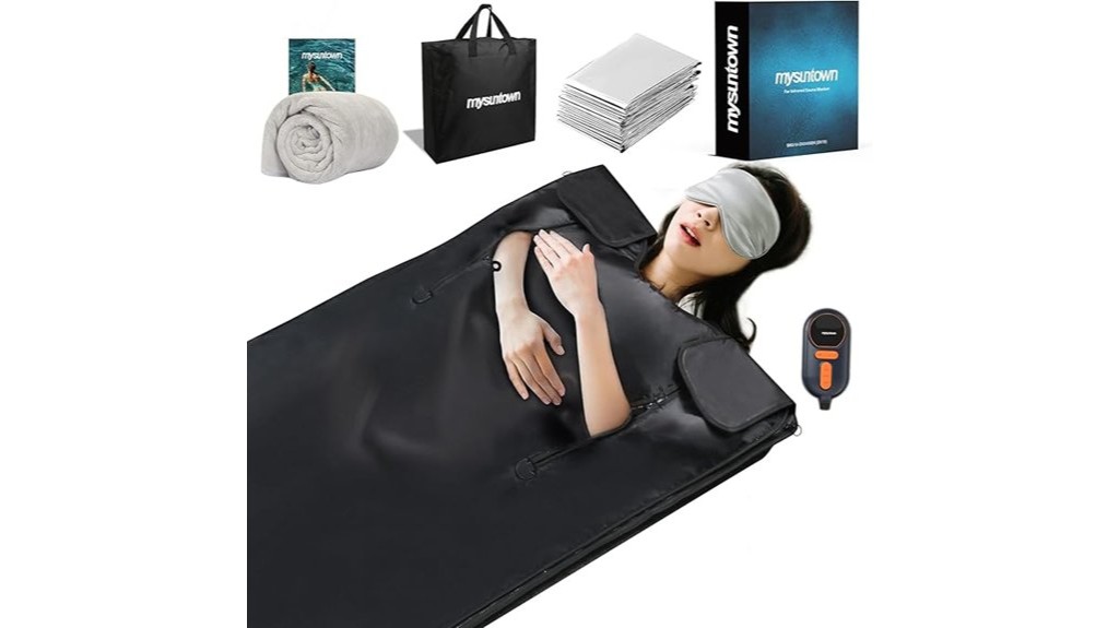 infrared sauna blanket with red light