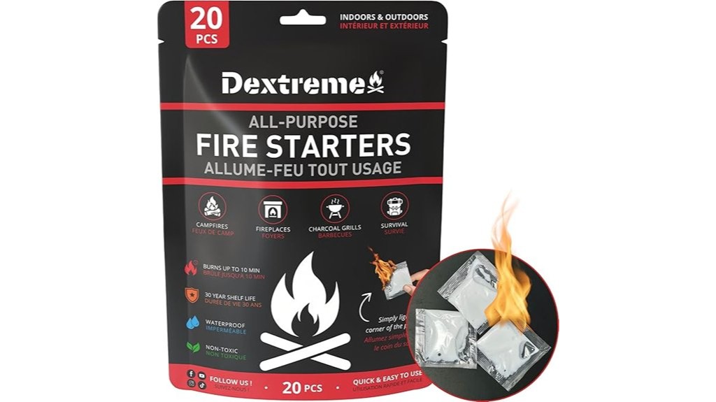 instant fire starter pack