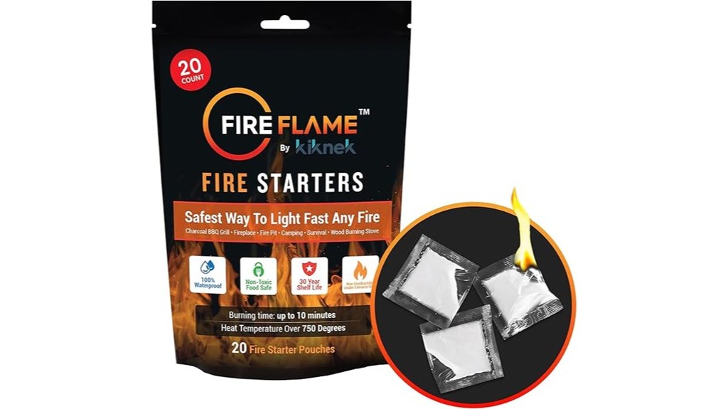 instant fire starter pouches